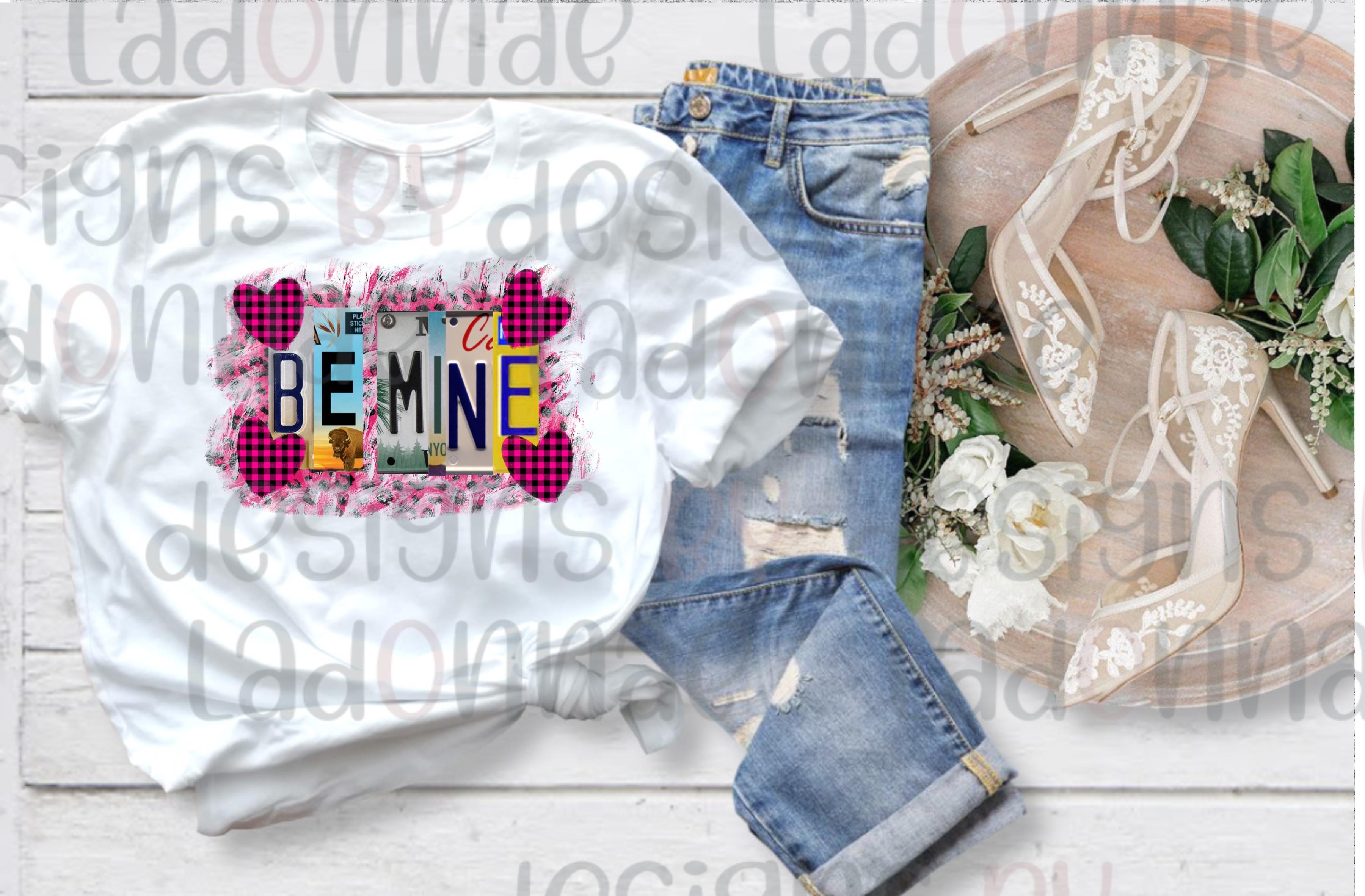 Be Mine License Plate