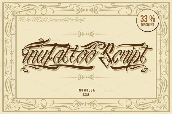 InuTattoo Script Font