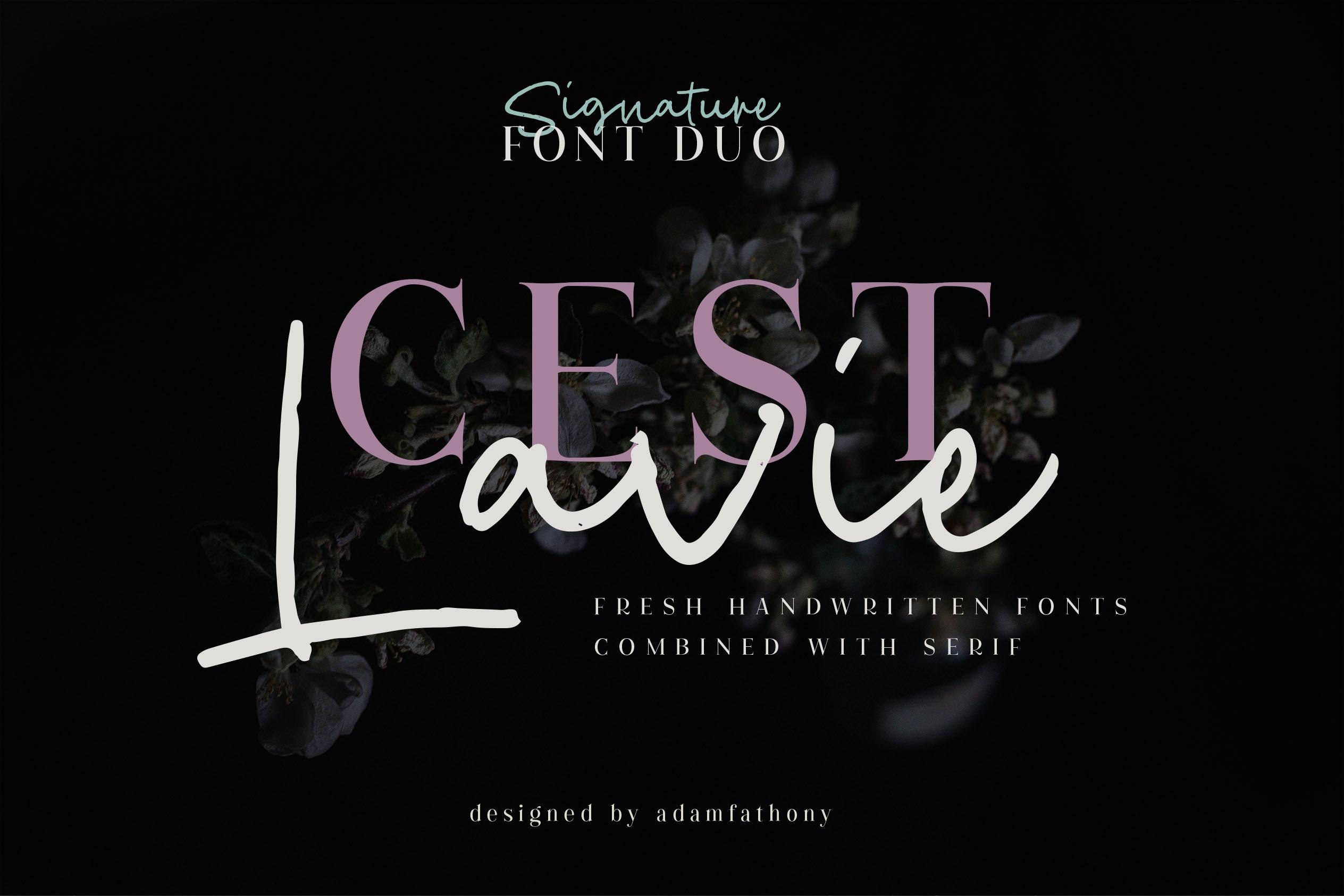 Cest Lavie Duo Font