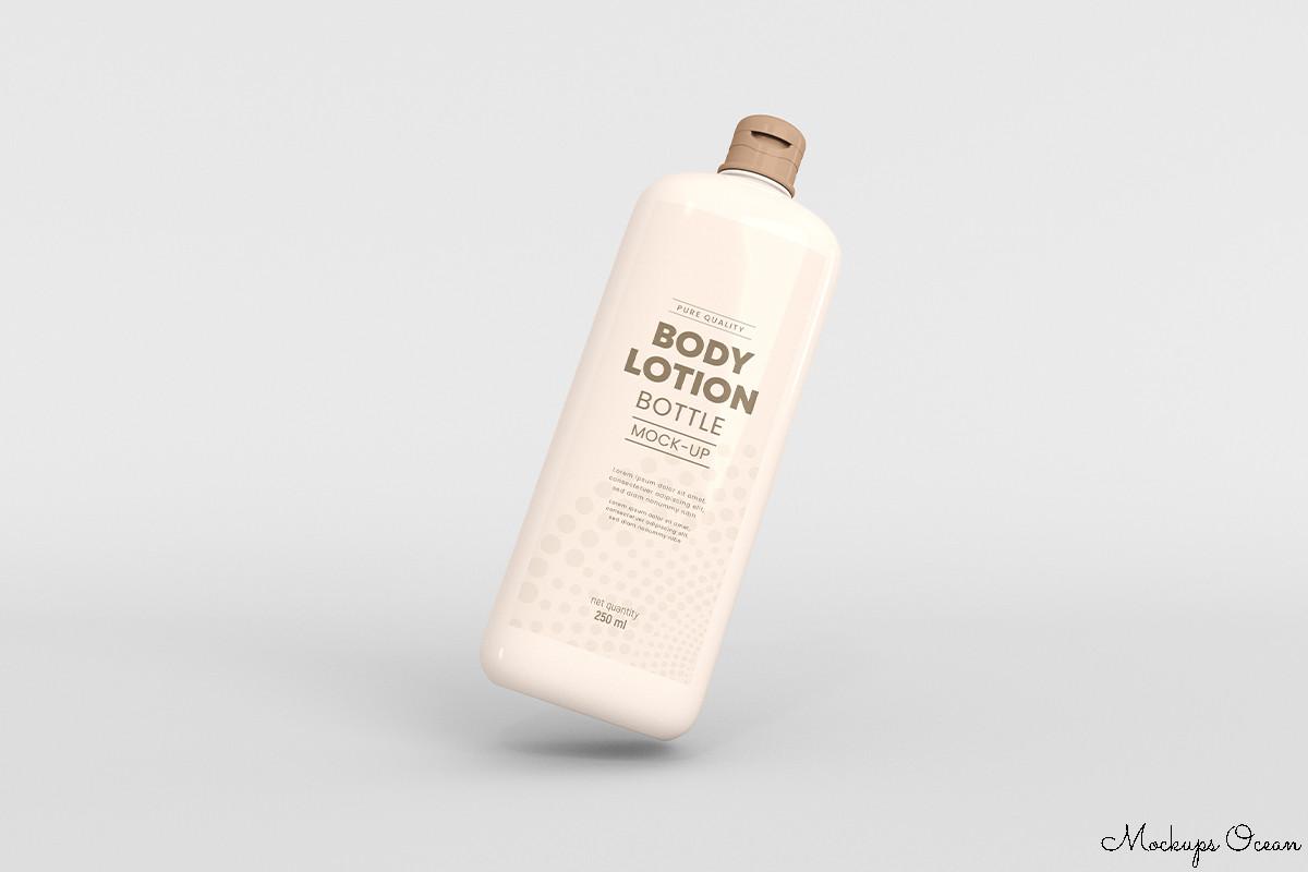 Body Lotion Bottle Mockup