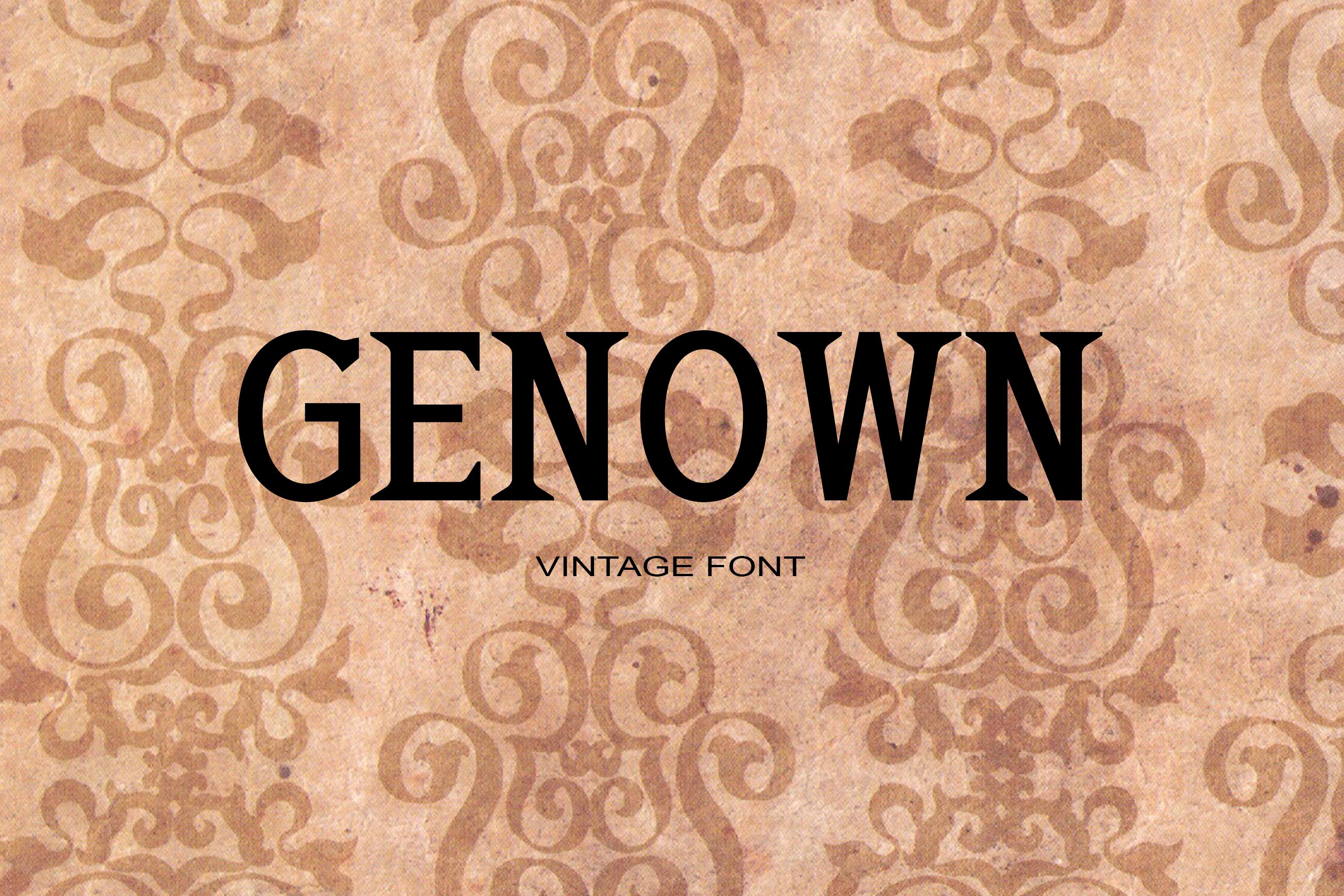 Genown Font
