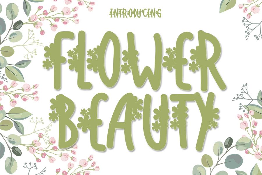 Flower Beauty Font