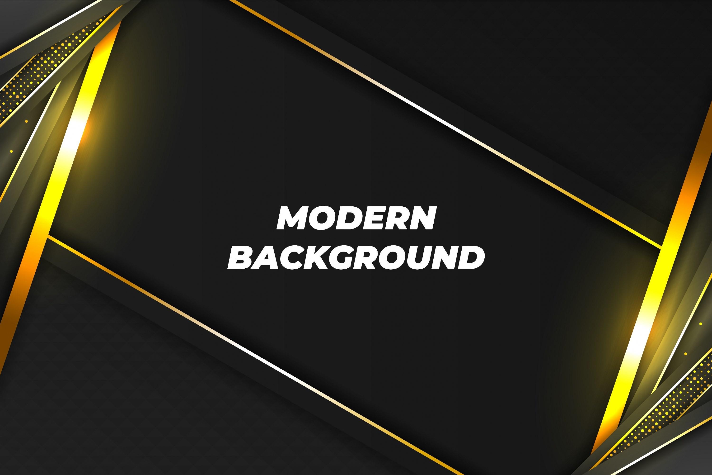 Modern Background Black and Gold