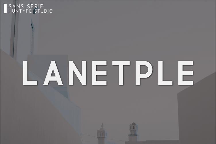 Lanetple Font