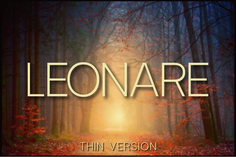 Leonare Thin Font