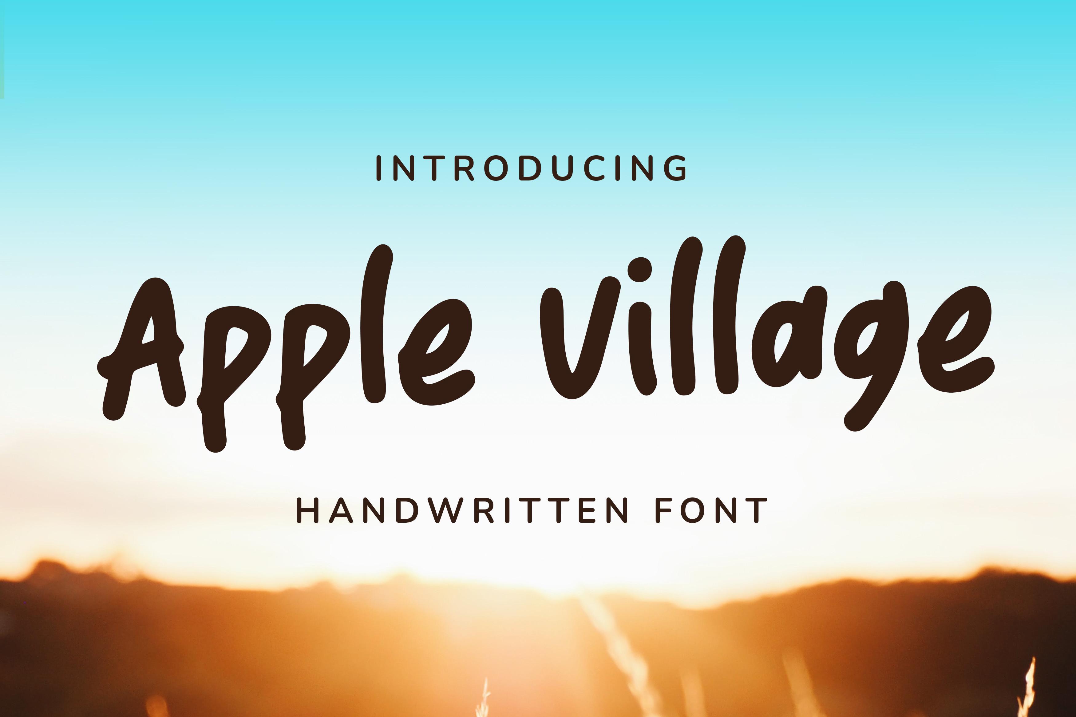 Apple Village Font