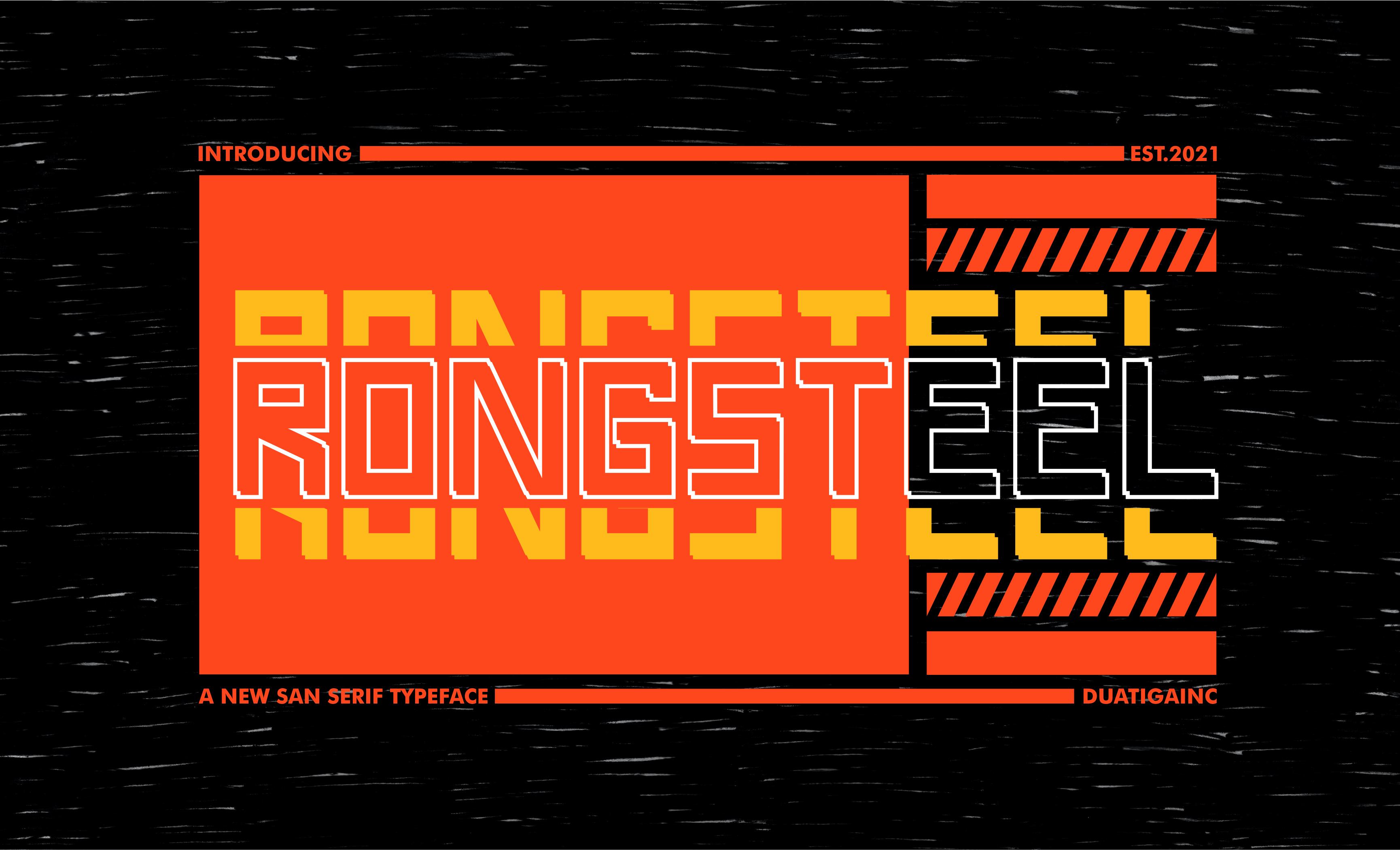 Rongsteel Font