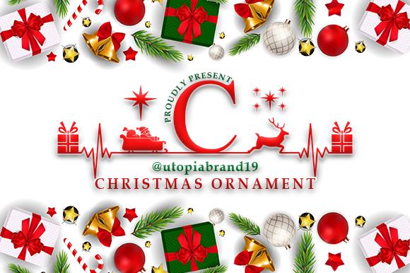 Monogram Christmas Ornament Font