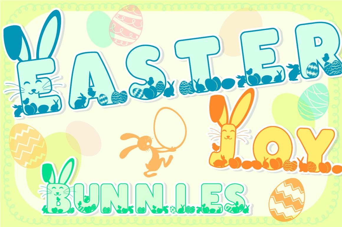 Easter Joy Bunnies Font