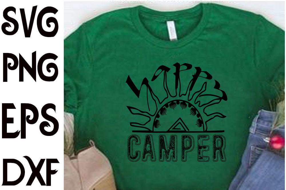 BOHO Svg Design,happy Camper