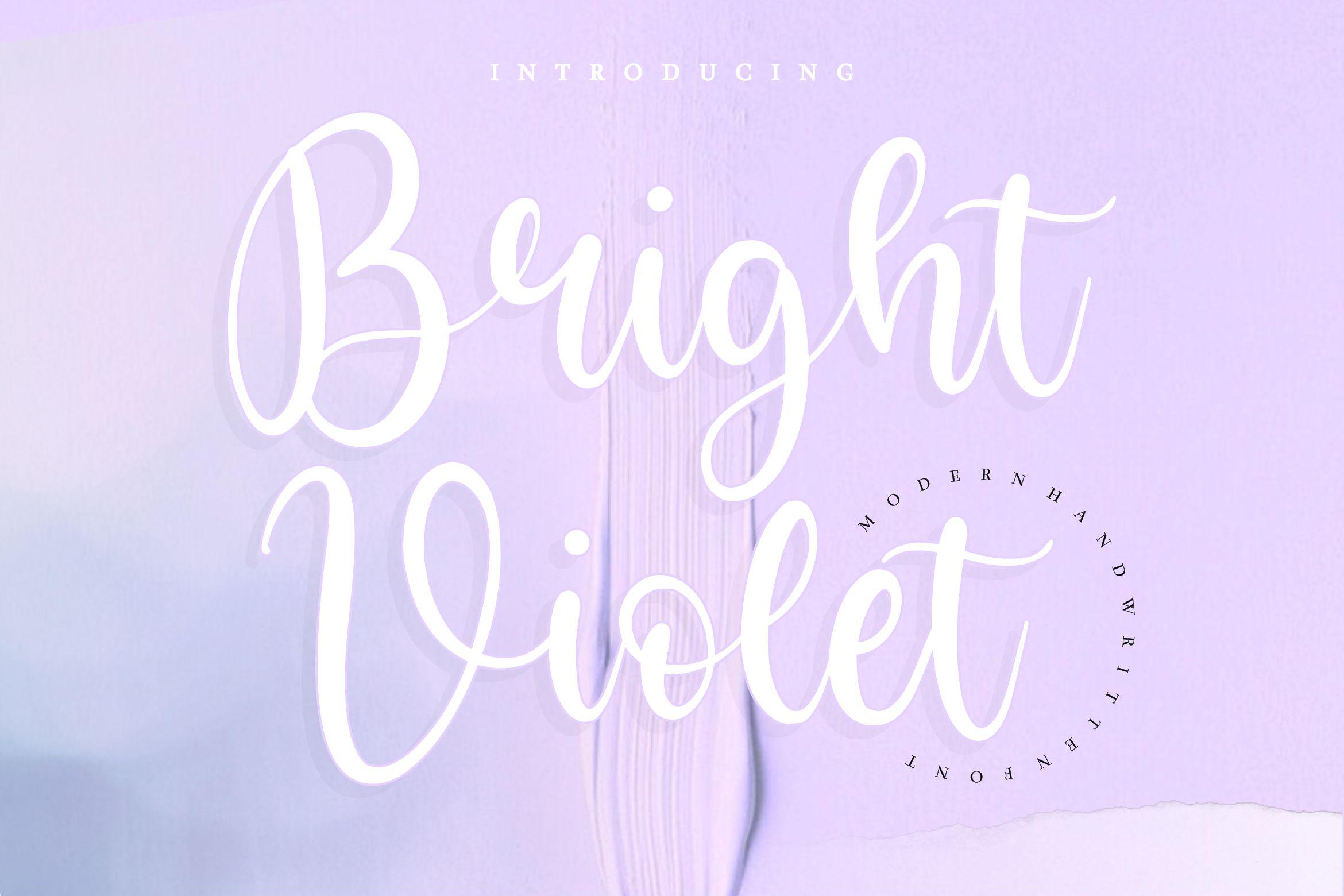 Bright Violet Font