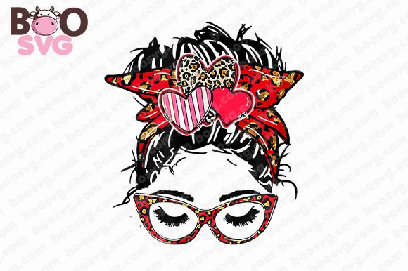 Valentine Day  Messy Bun