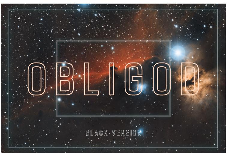 Obligod Outline Black Font