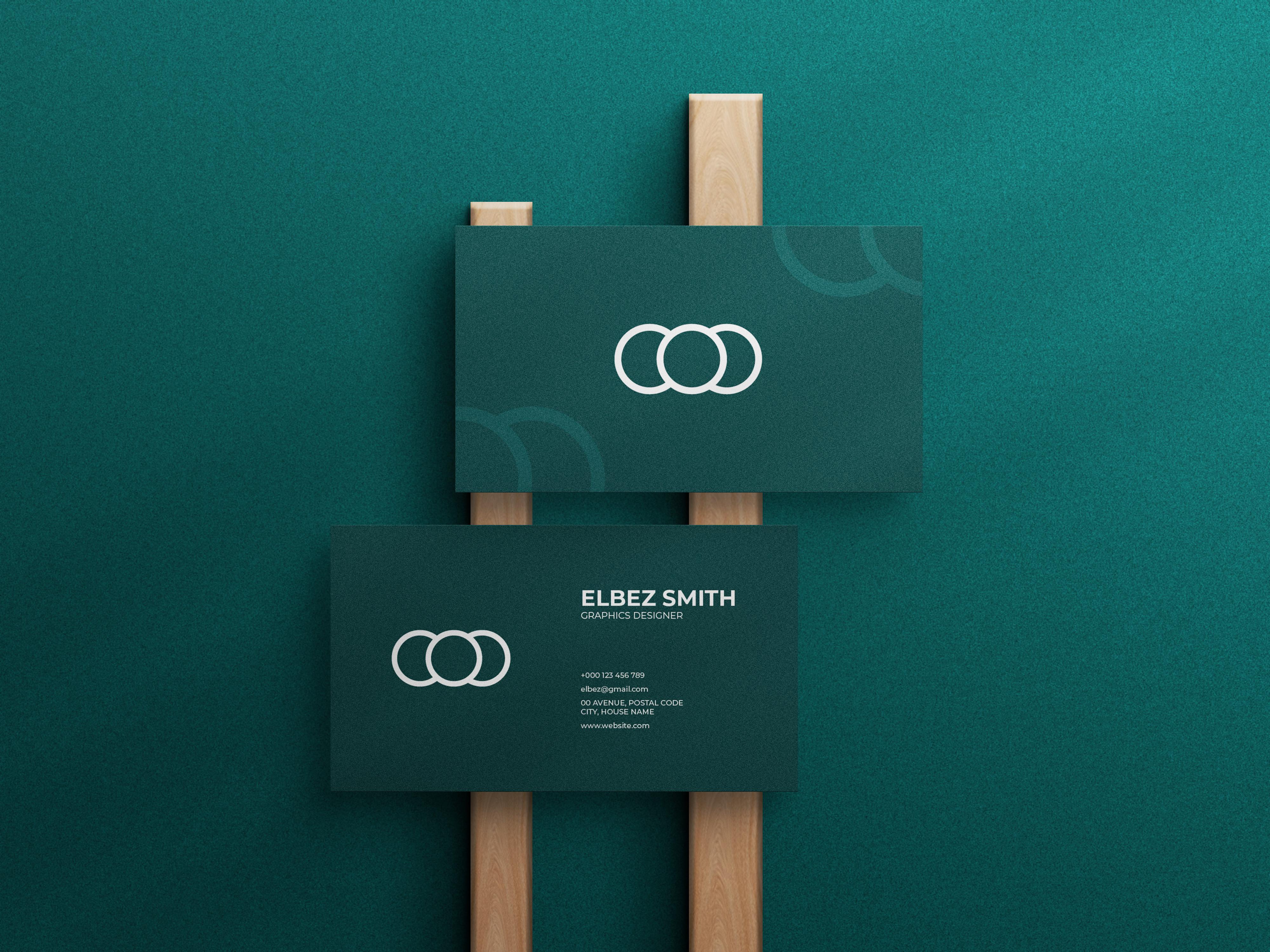 Unique Business Card Mockup