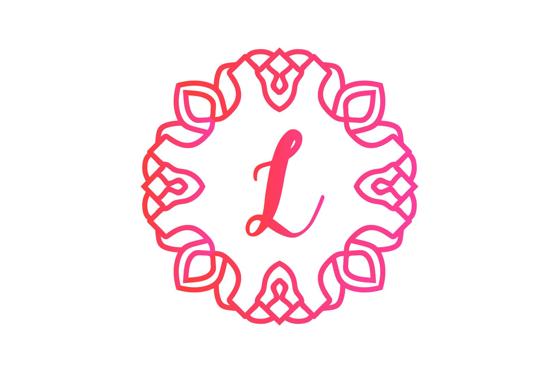 Monogram Spring Font Vector Illustration