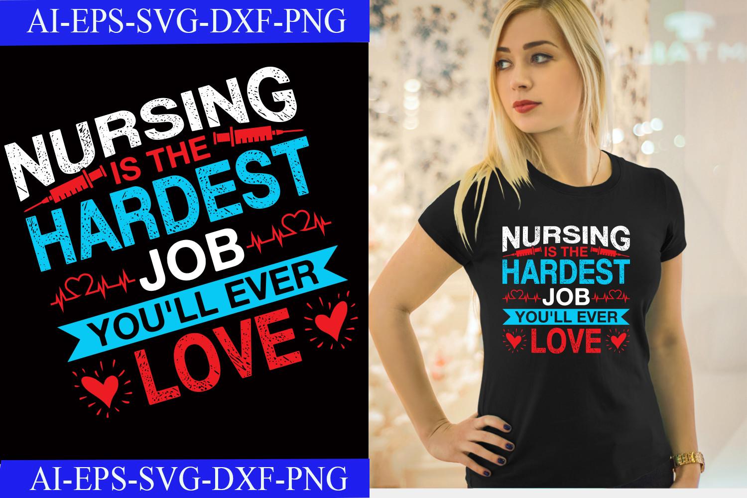 Nurse Typography T-shirt Design