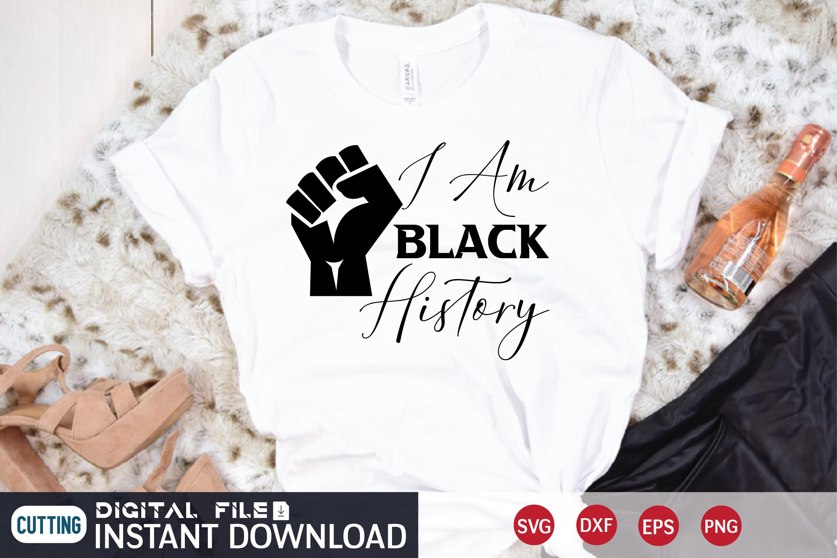 I Am Black History Svg