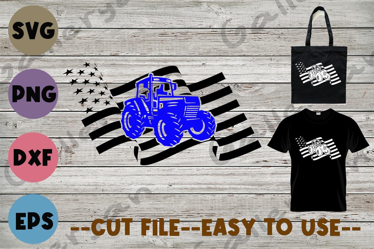 Tractor America Flag