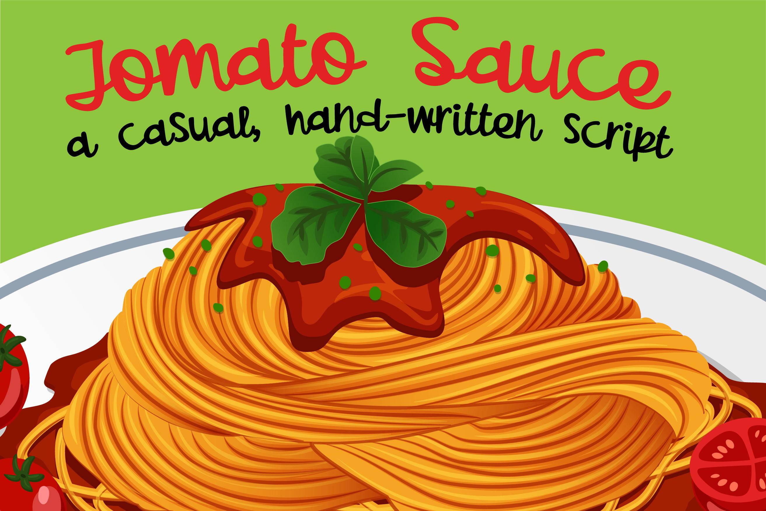 Tomato Sauce Font