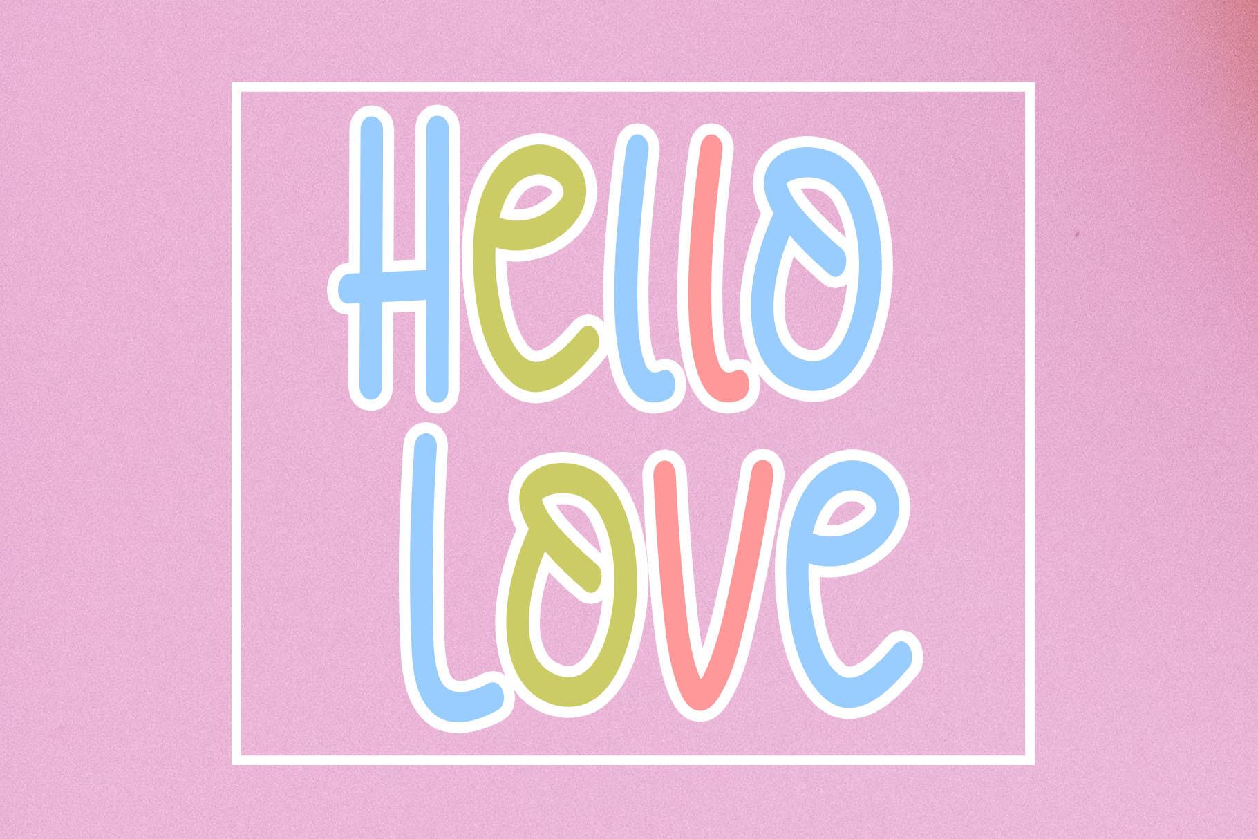 Hello Love Font