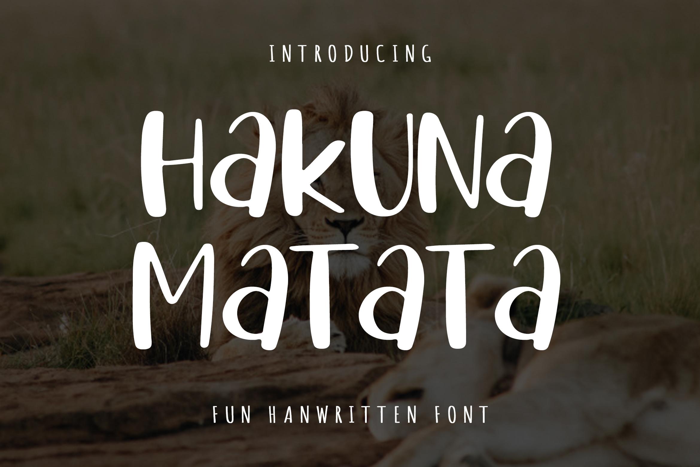 Hakuna Matata Font