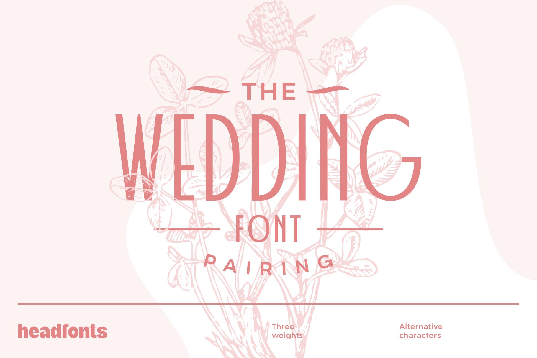 Wedding Pairing Font