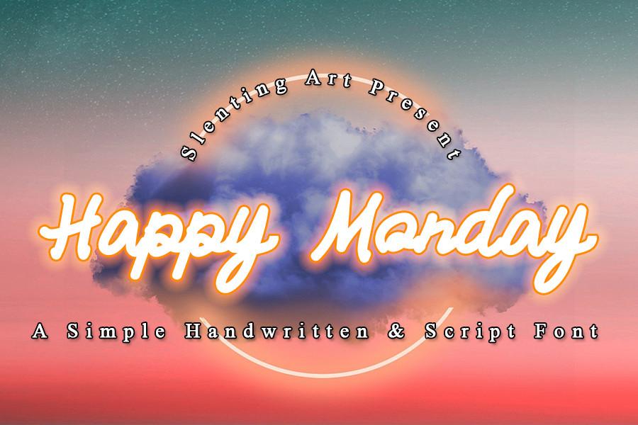 Happy Monday Font