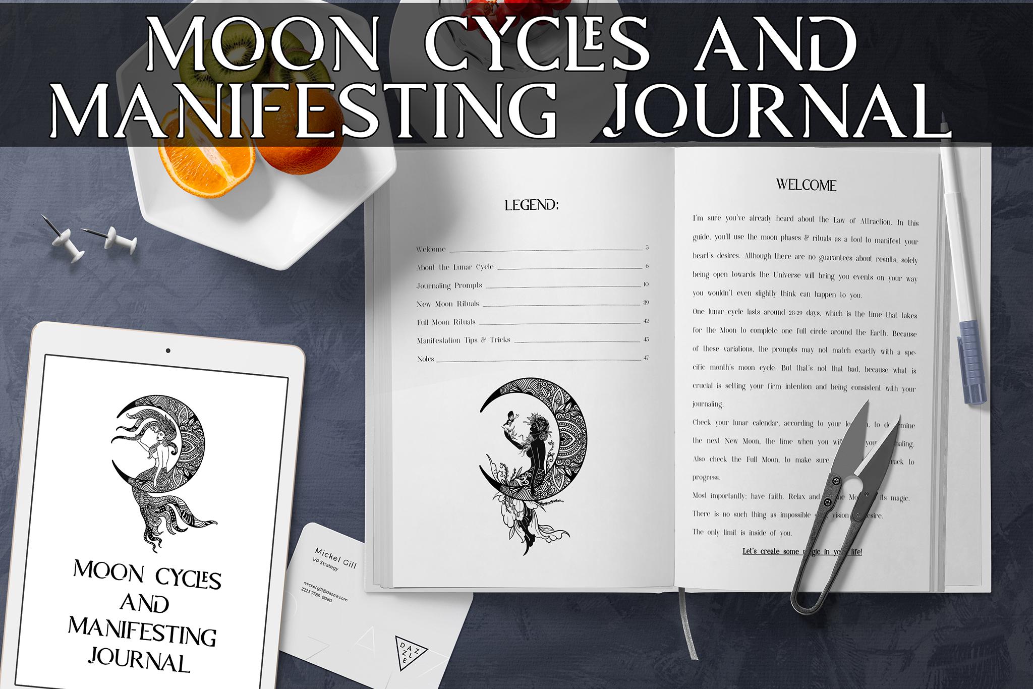 Moon Cycles and Manifesting Journal