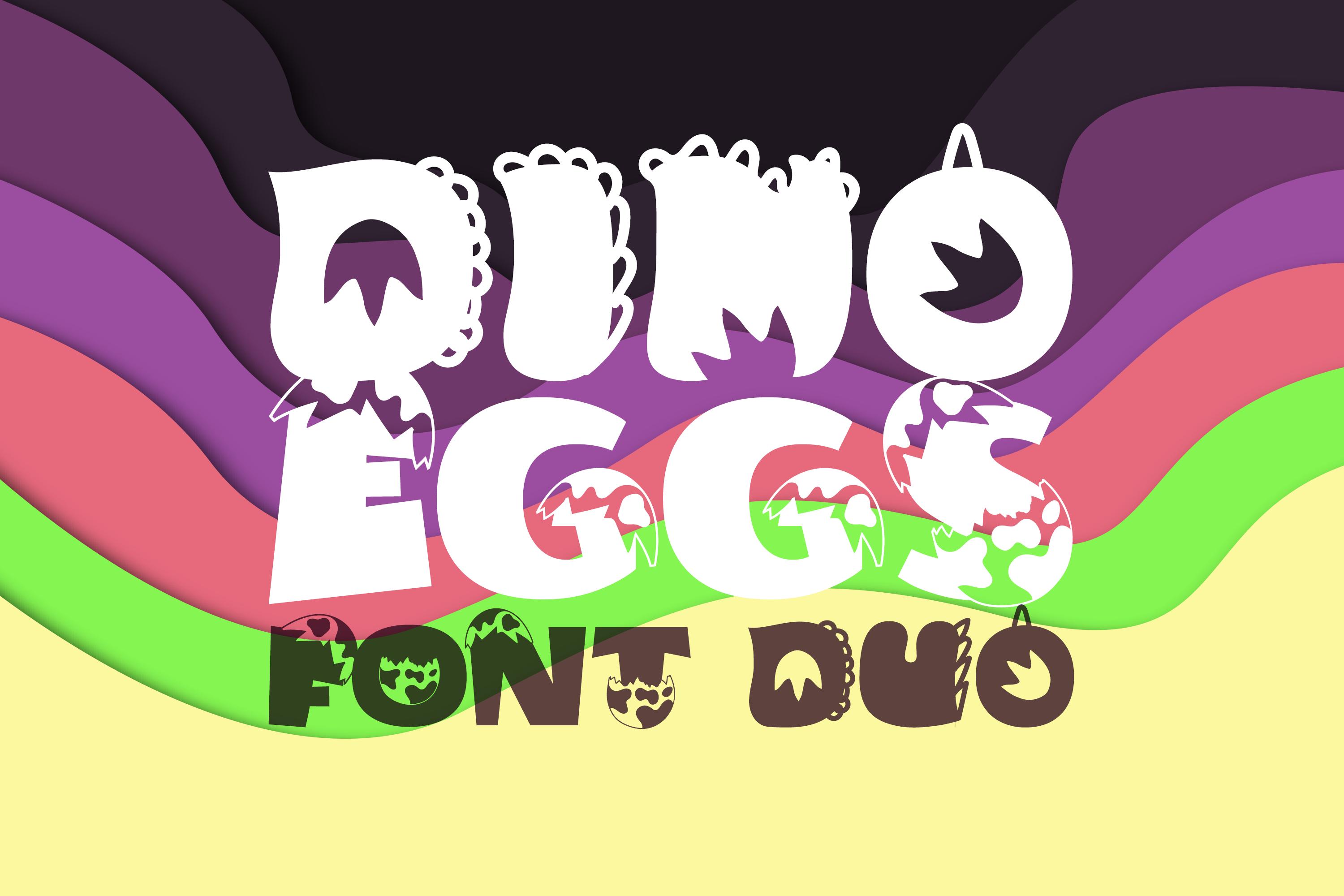 Dino Eggs Duo Font