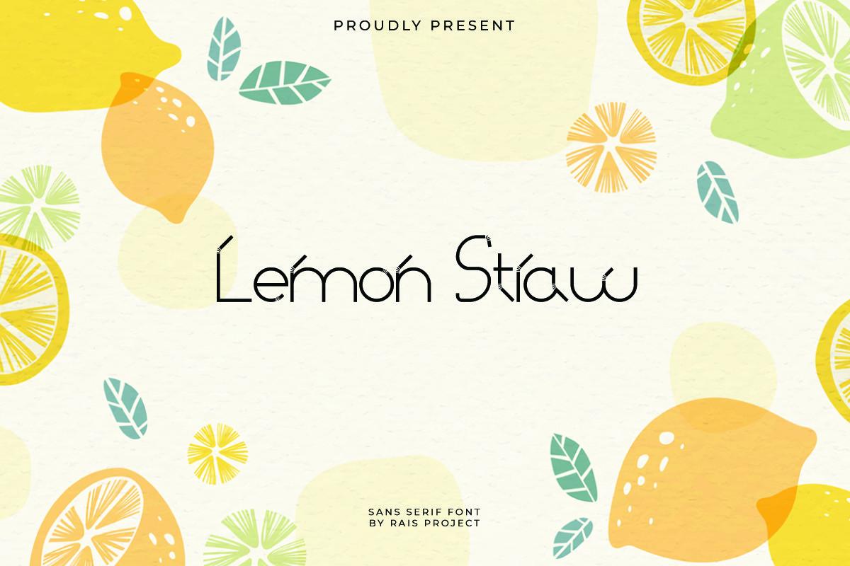 Lemon Straw Font