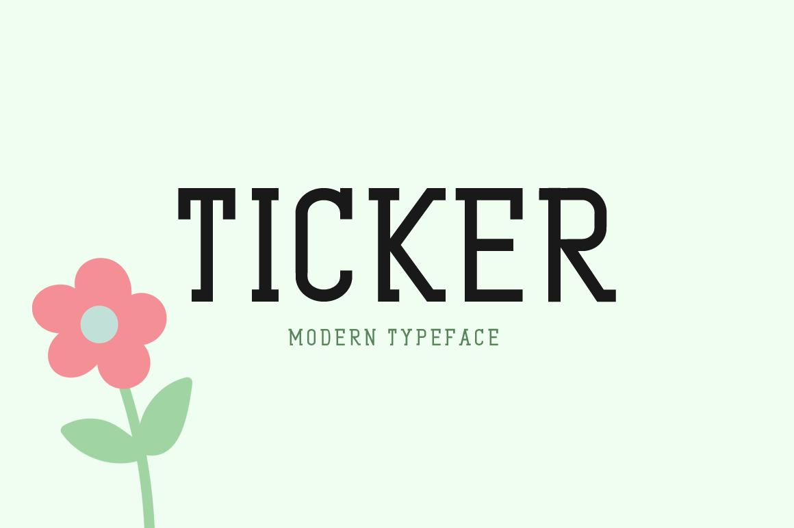 Ticker Font