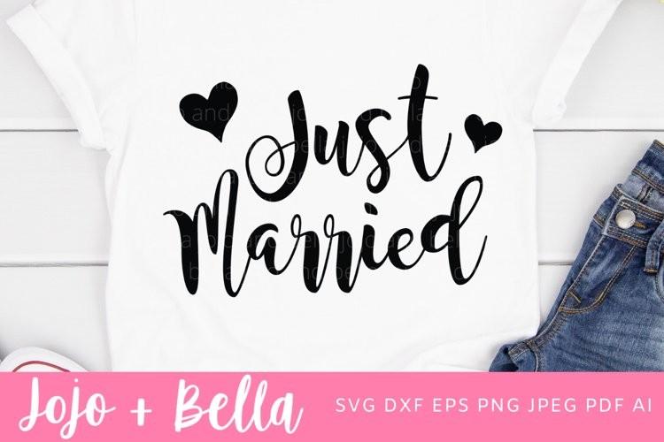 Just Married SVG, Wedding Guest Book Svg