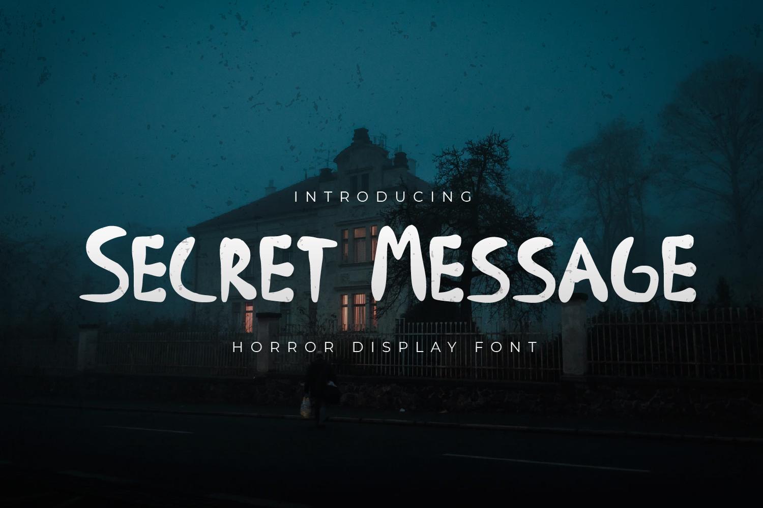 Secret Message Font