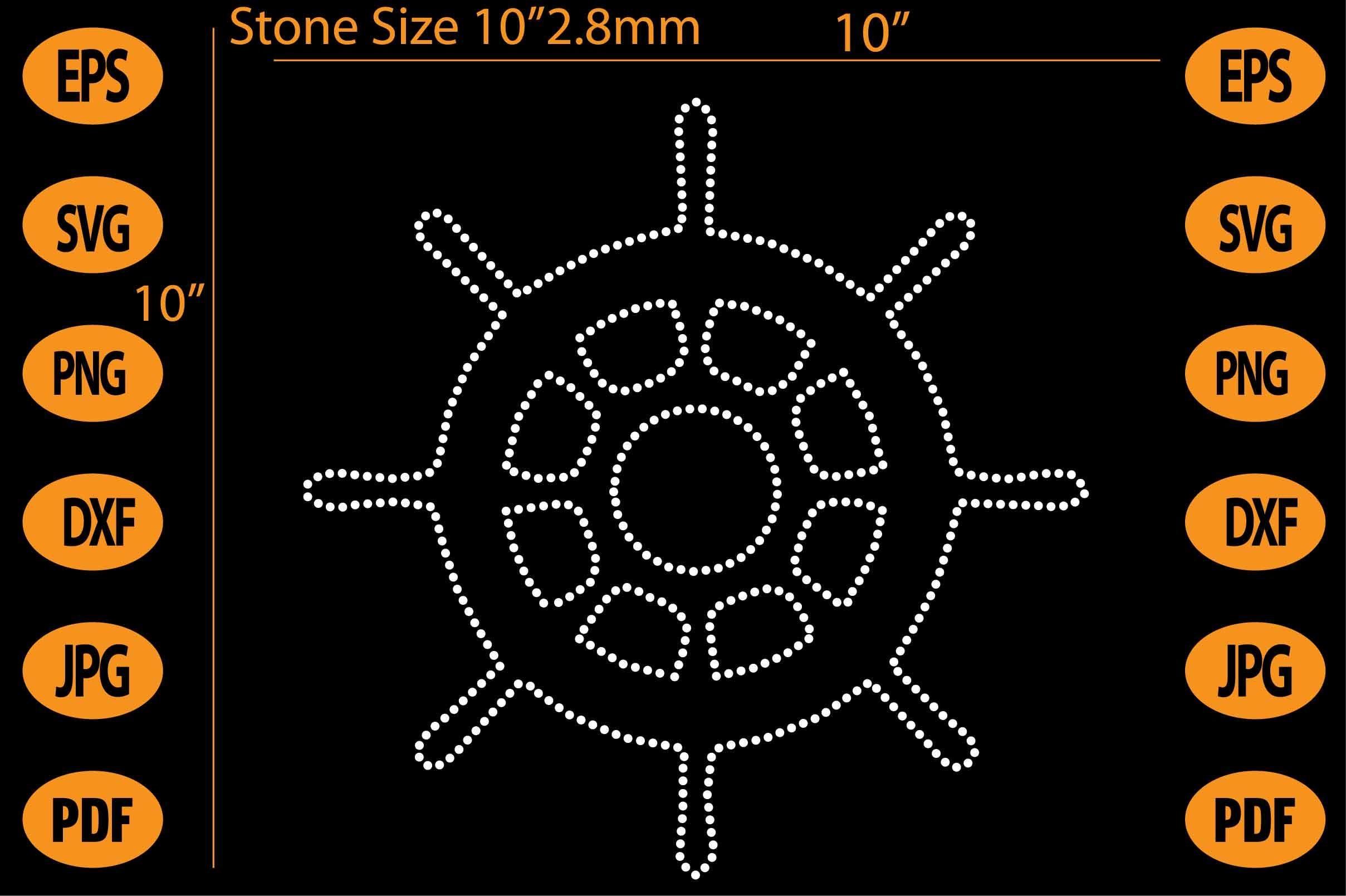 Horses Rhinestone Template