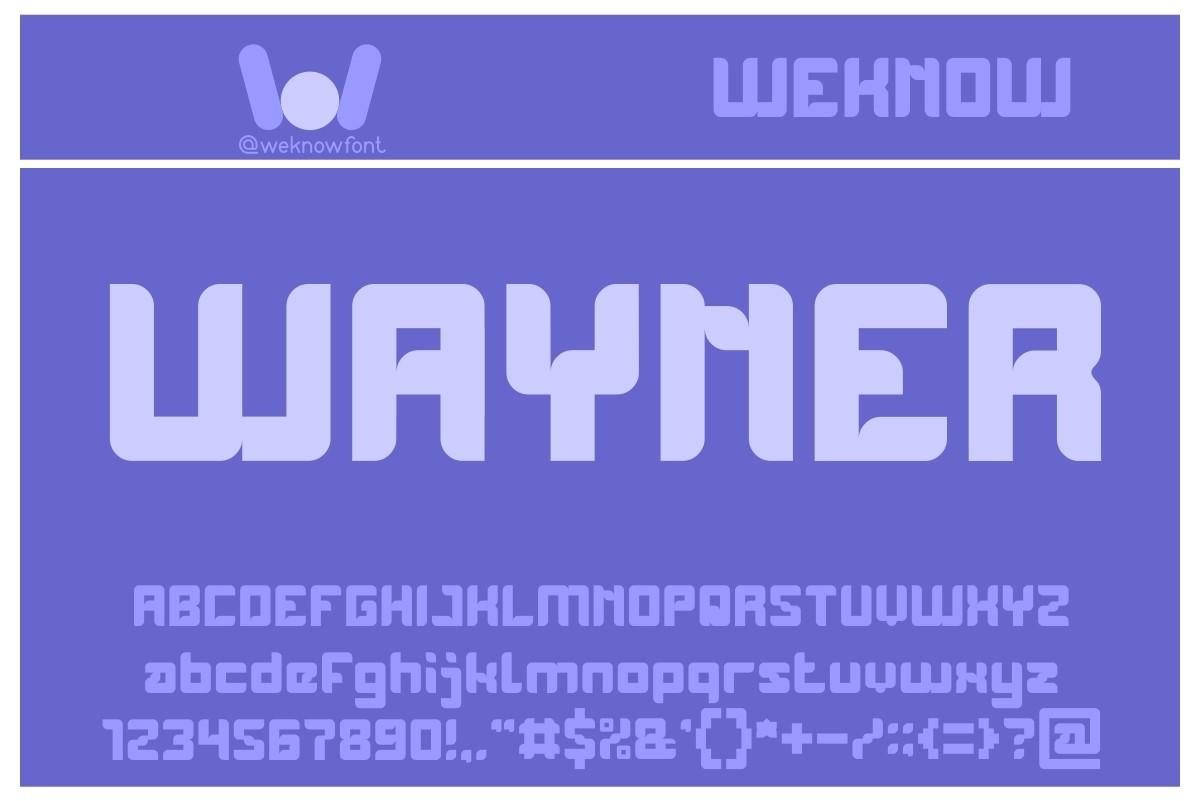 Wayner Font