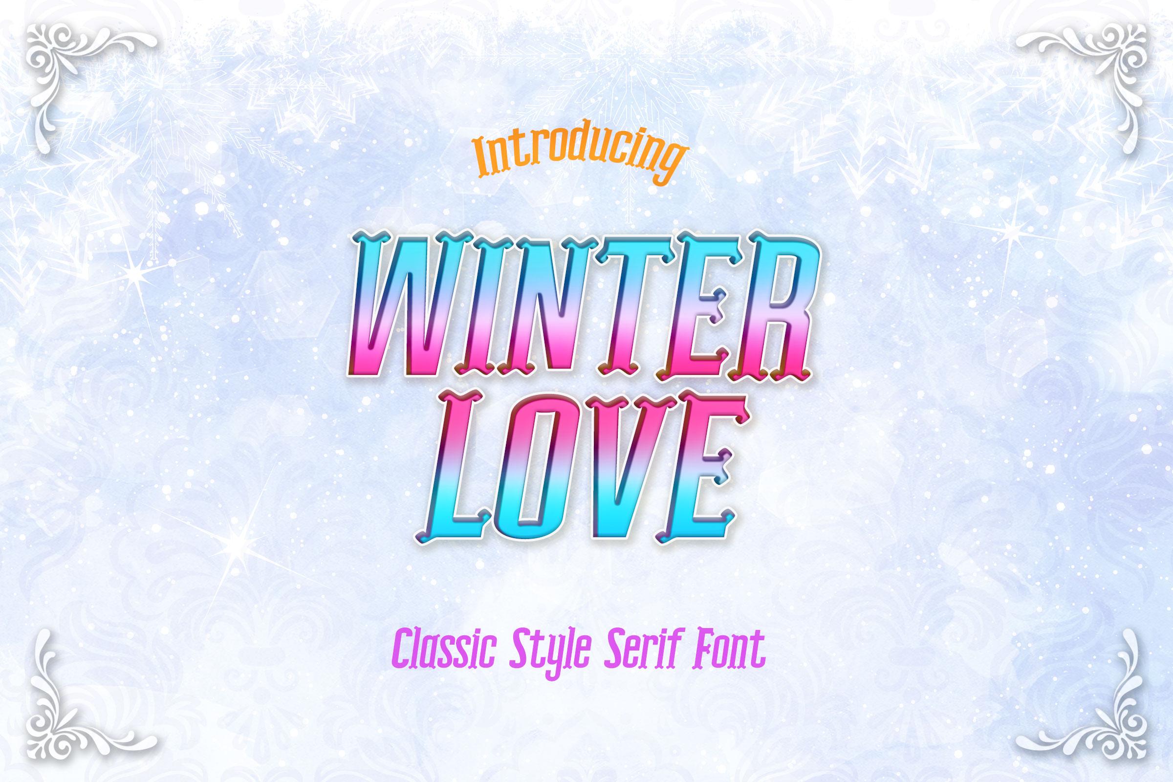 Winter Love Font