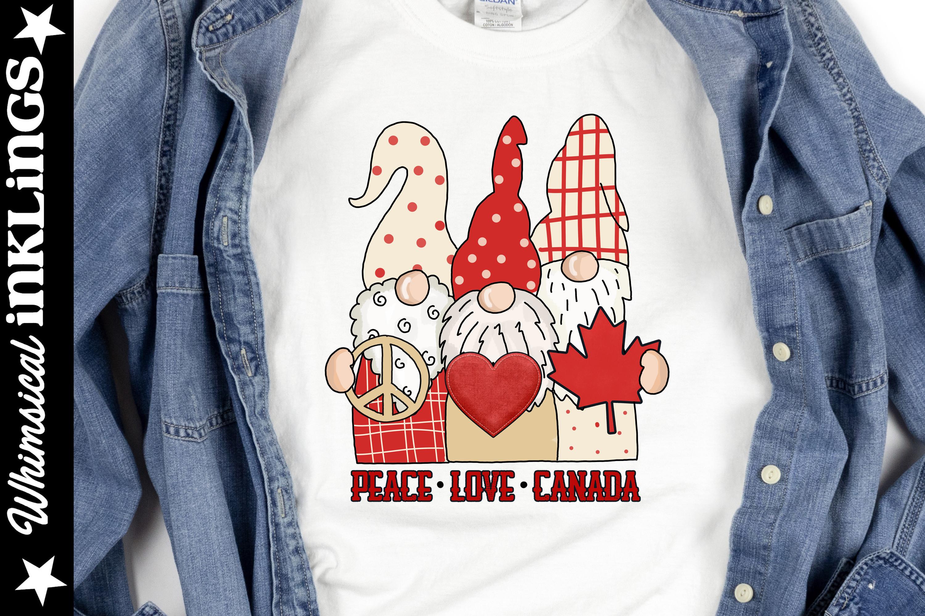 Peace Love Canada Gnomes