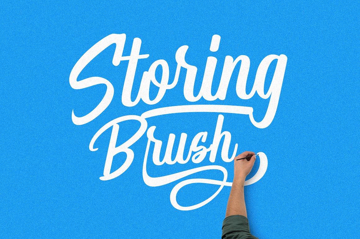 Storing Brush Font