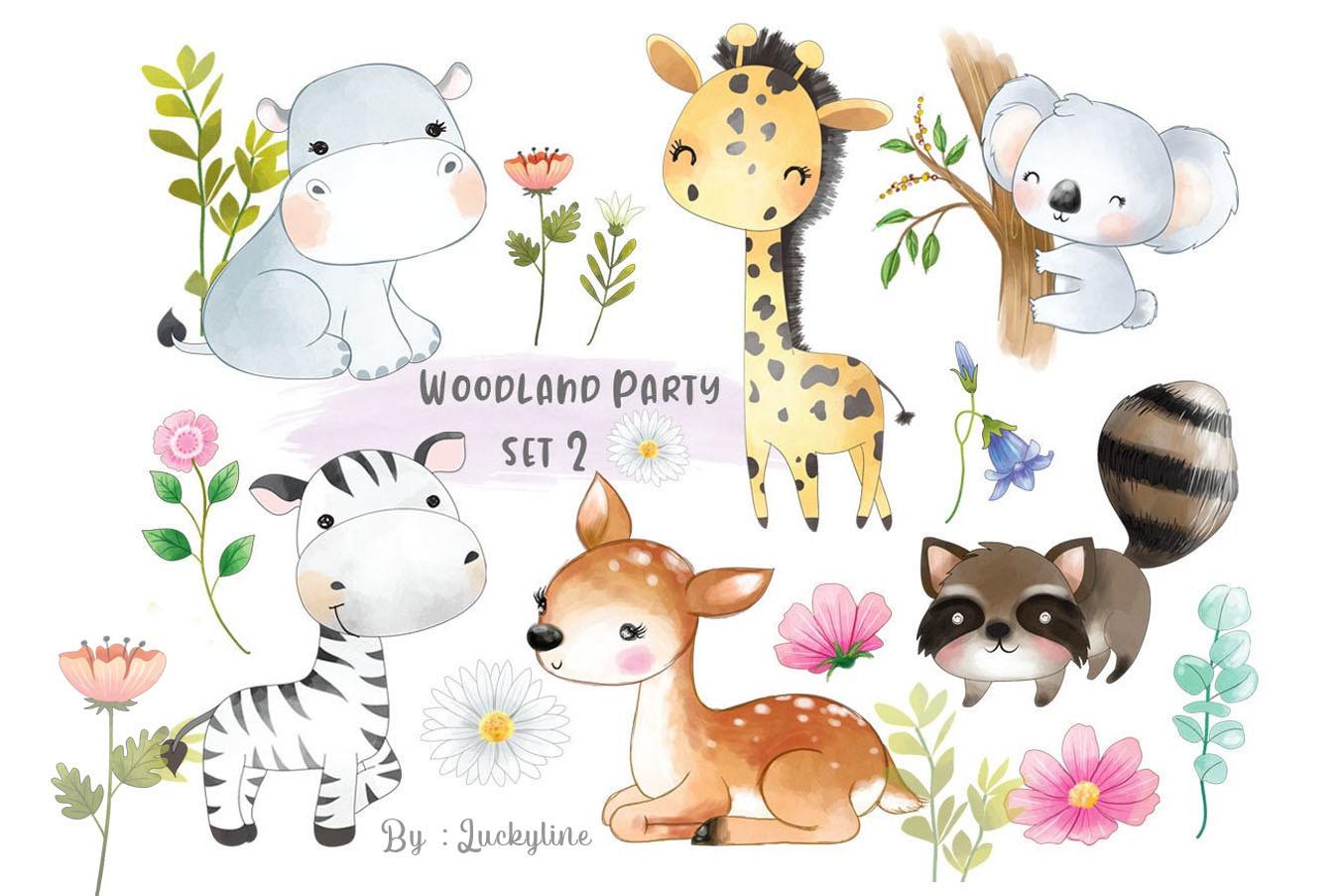 Woodland Animals Clipart