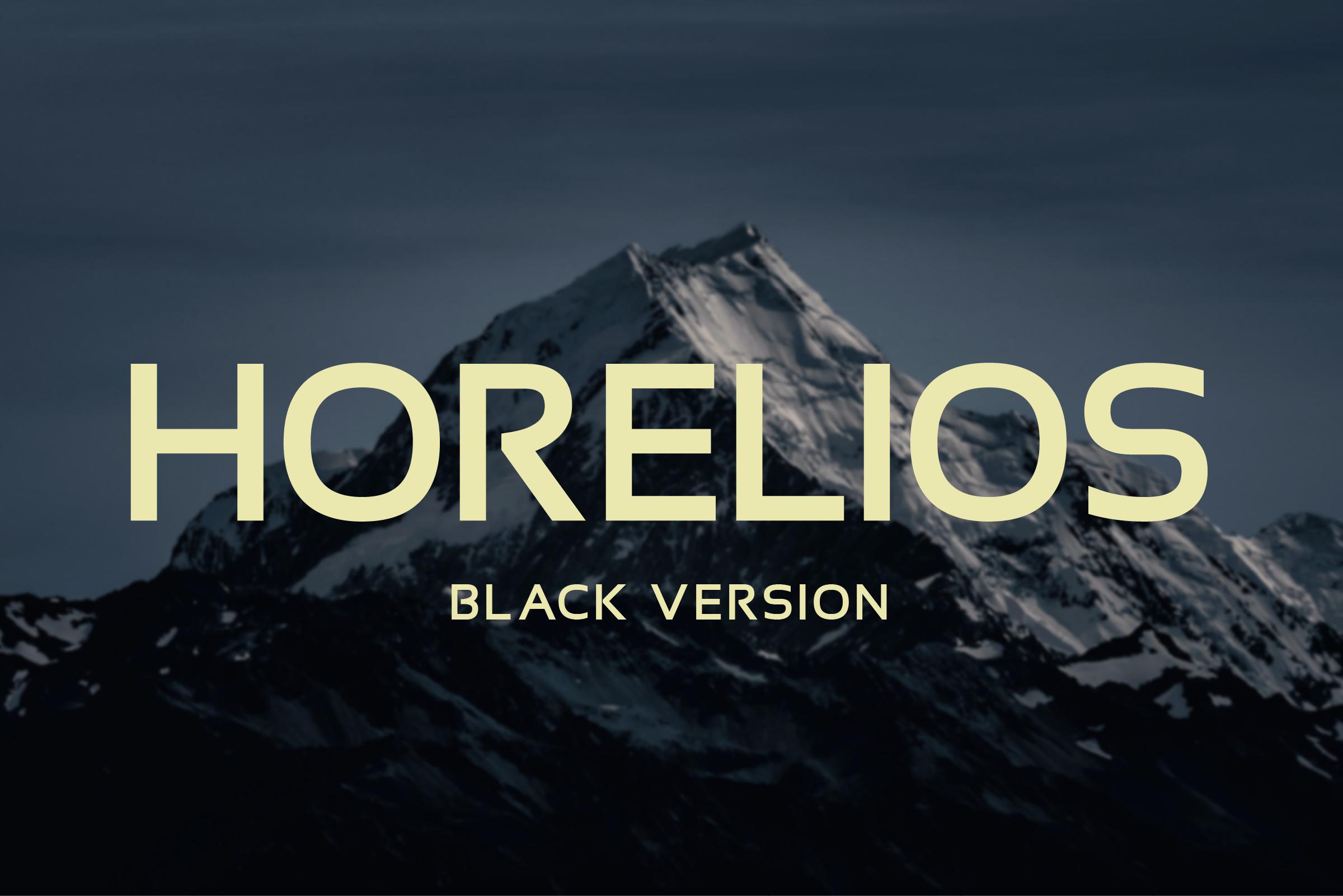 Horelios Black Font