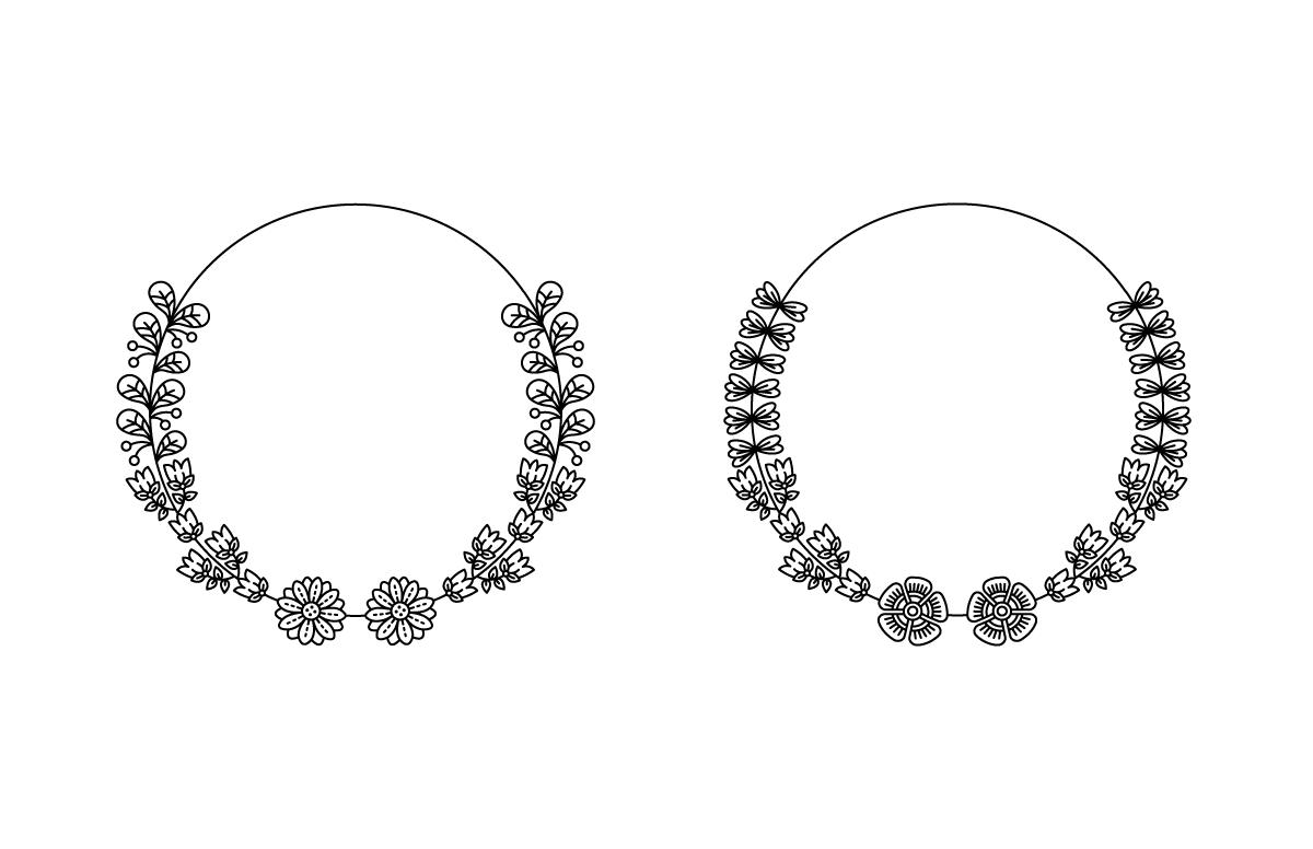 Circle Flower Frame
