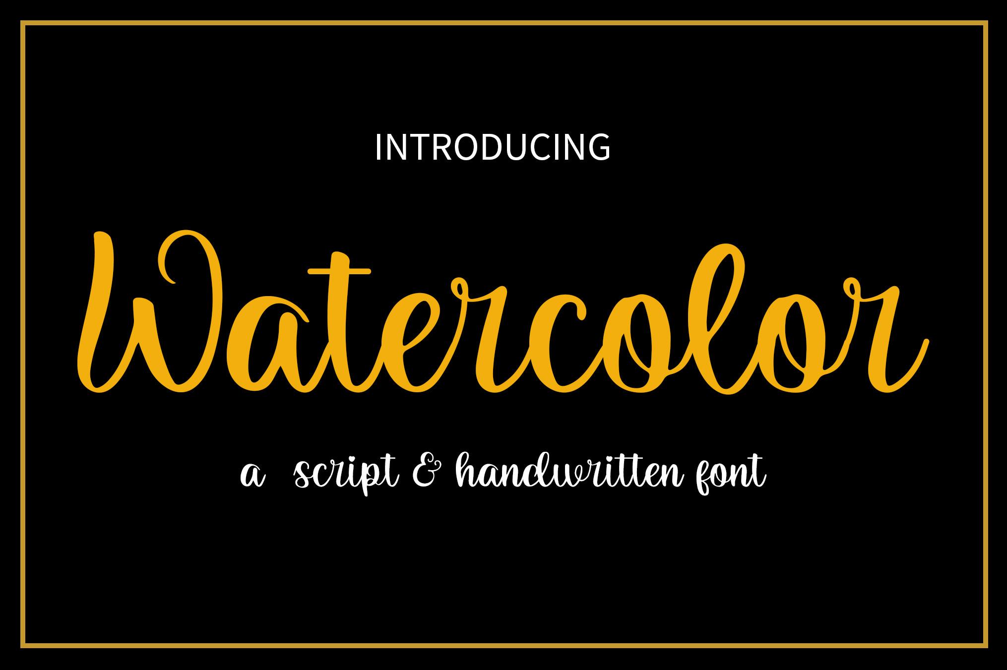 Watercolor Font