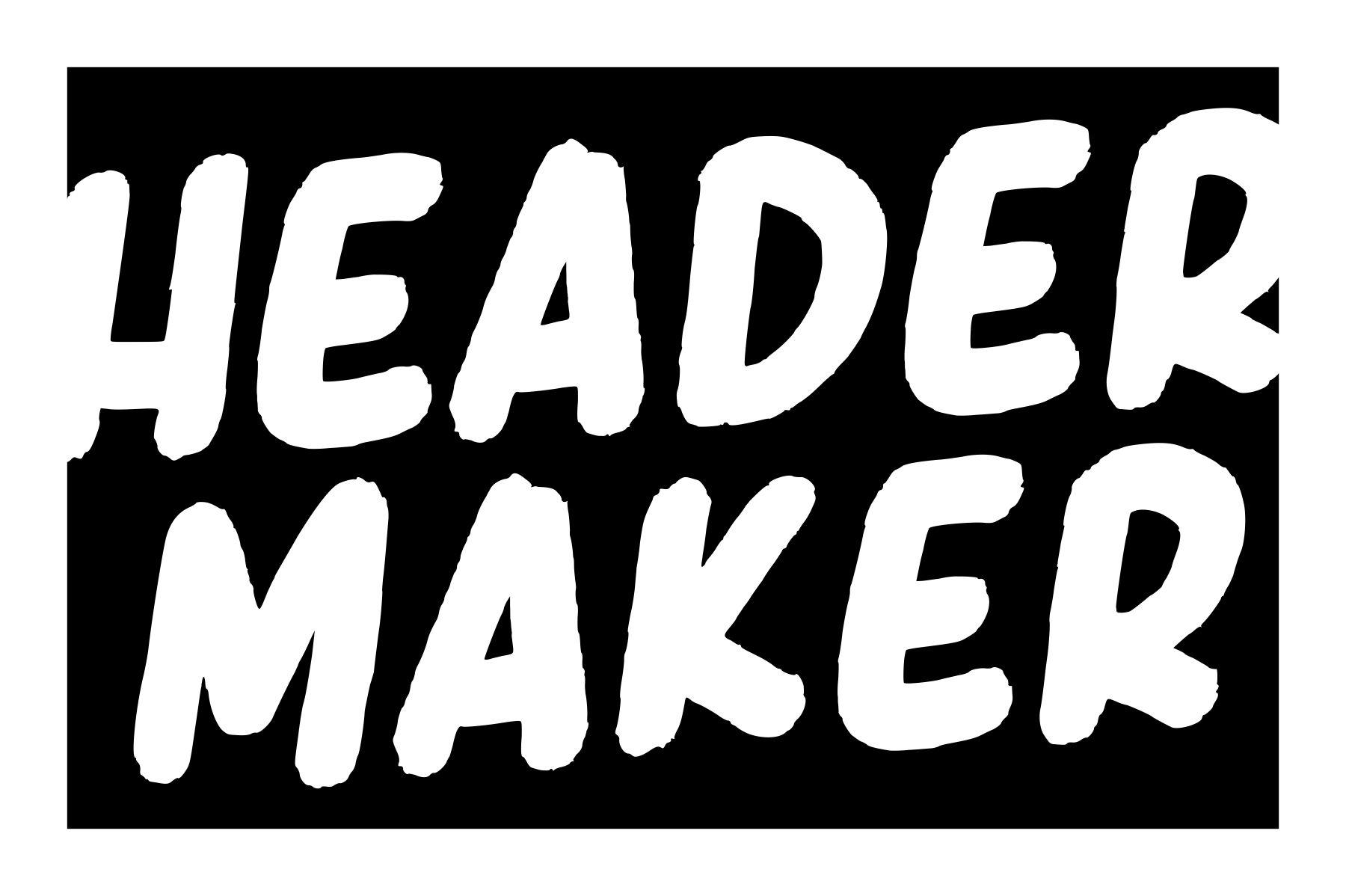 Header Maker Font