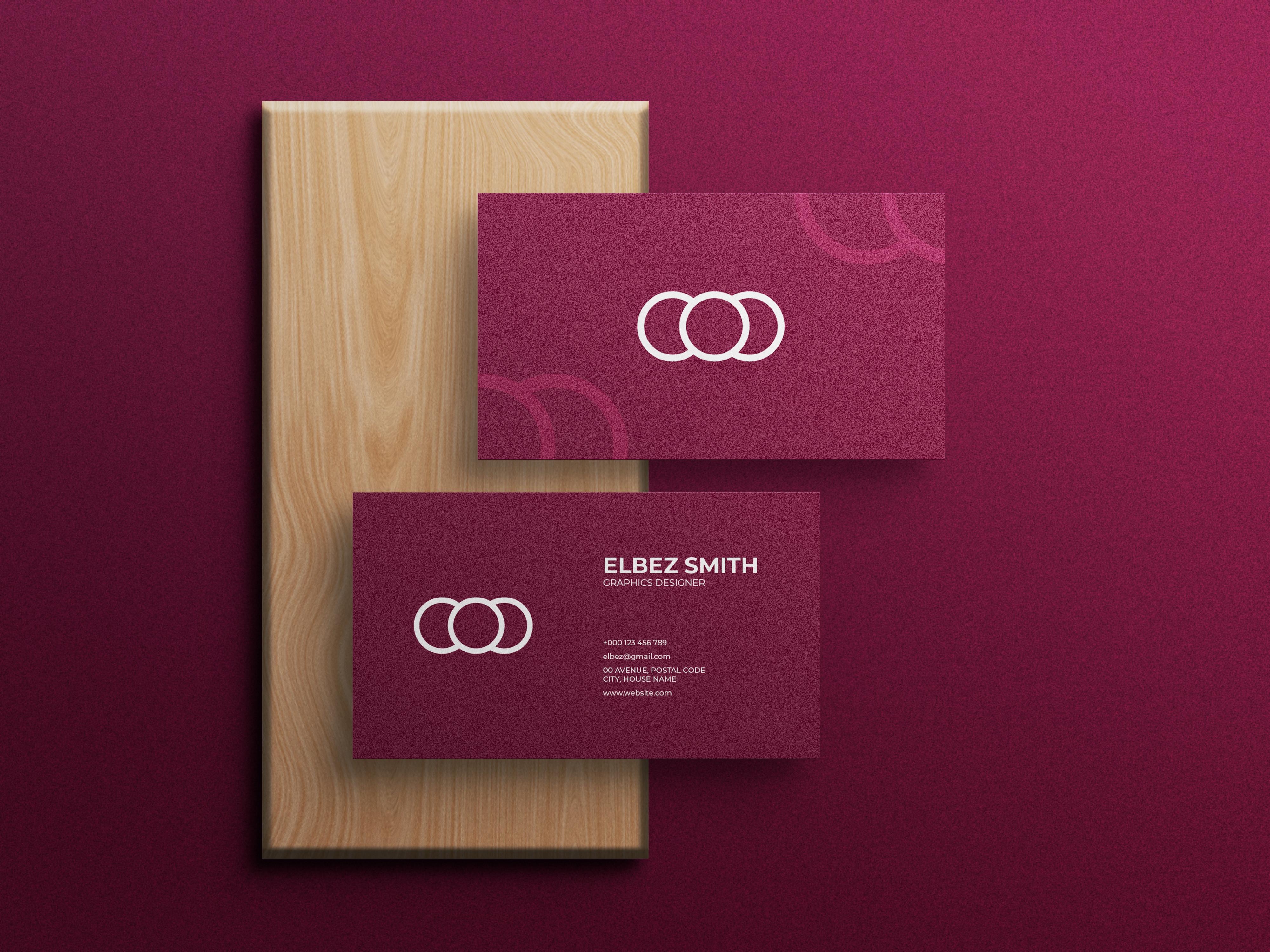 Unique Business Card Mockup
