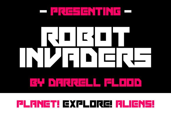 Robot Invaders Font