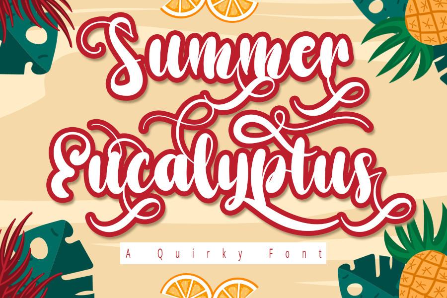 Summer Eucalyptus Font
