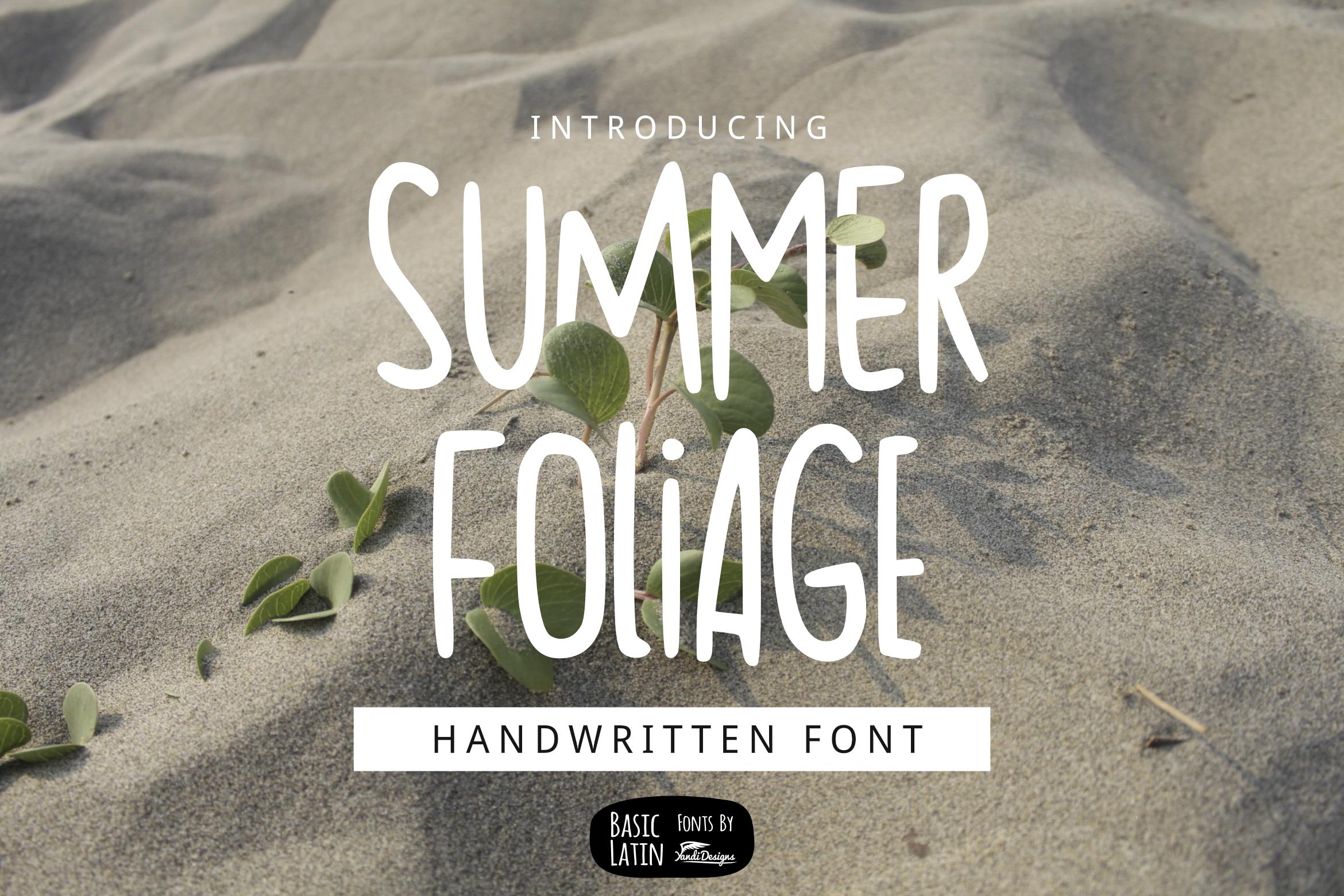Summer Foliage Font