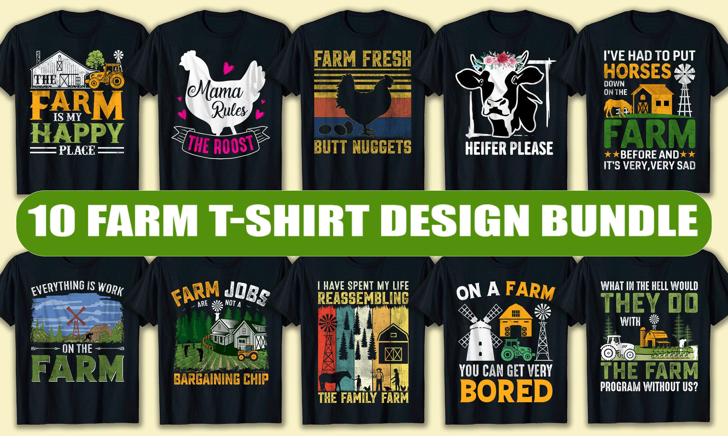 Farm T Shirt Design Bundle