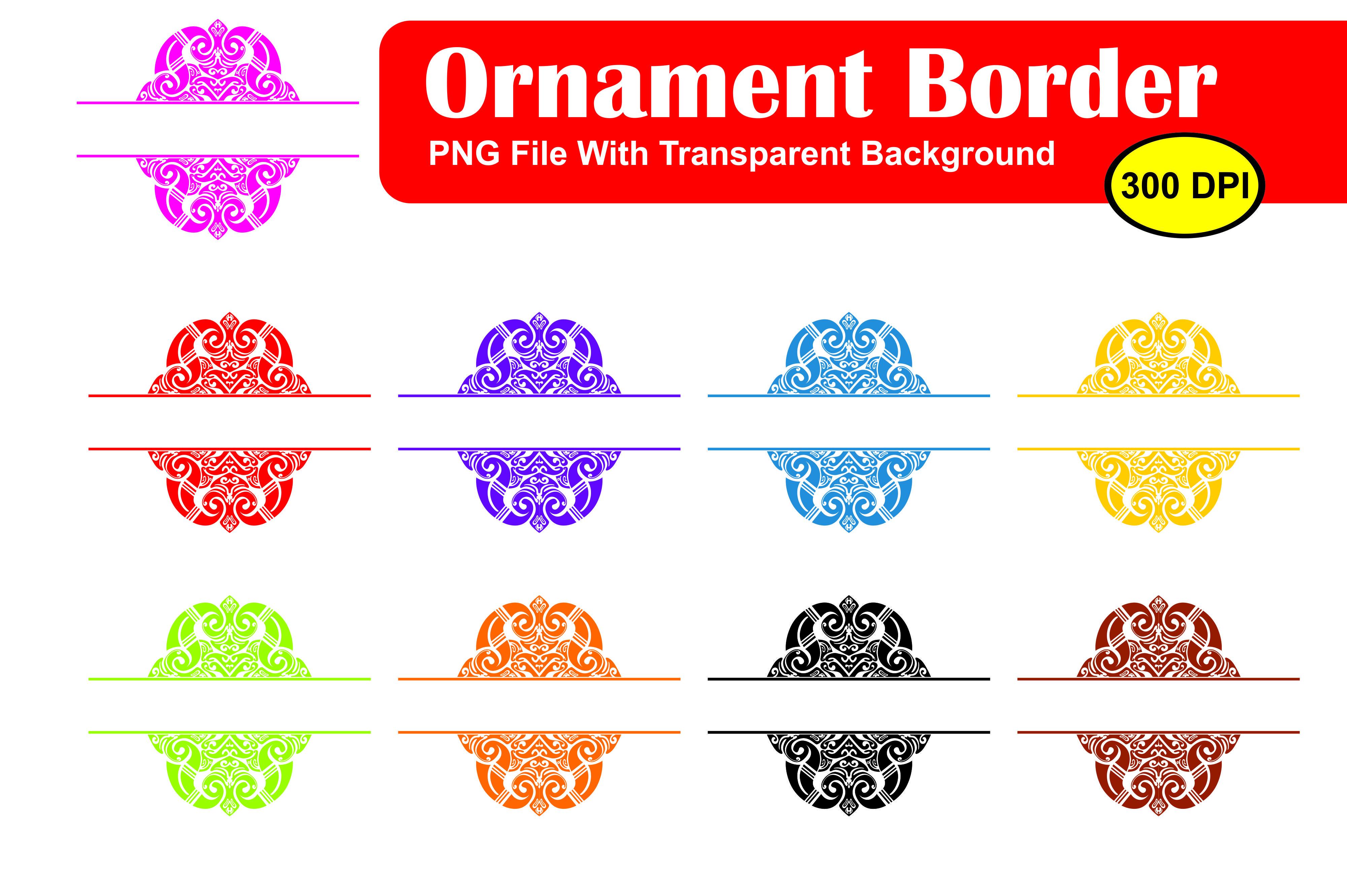 Bundle of Ornament Border Vector