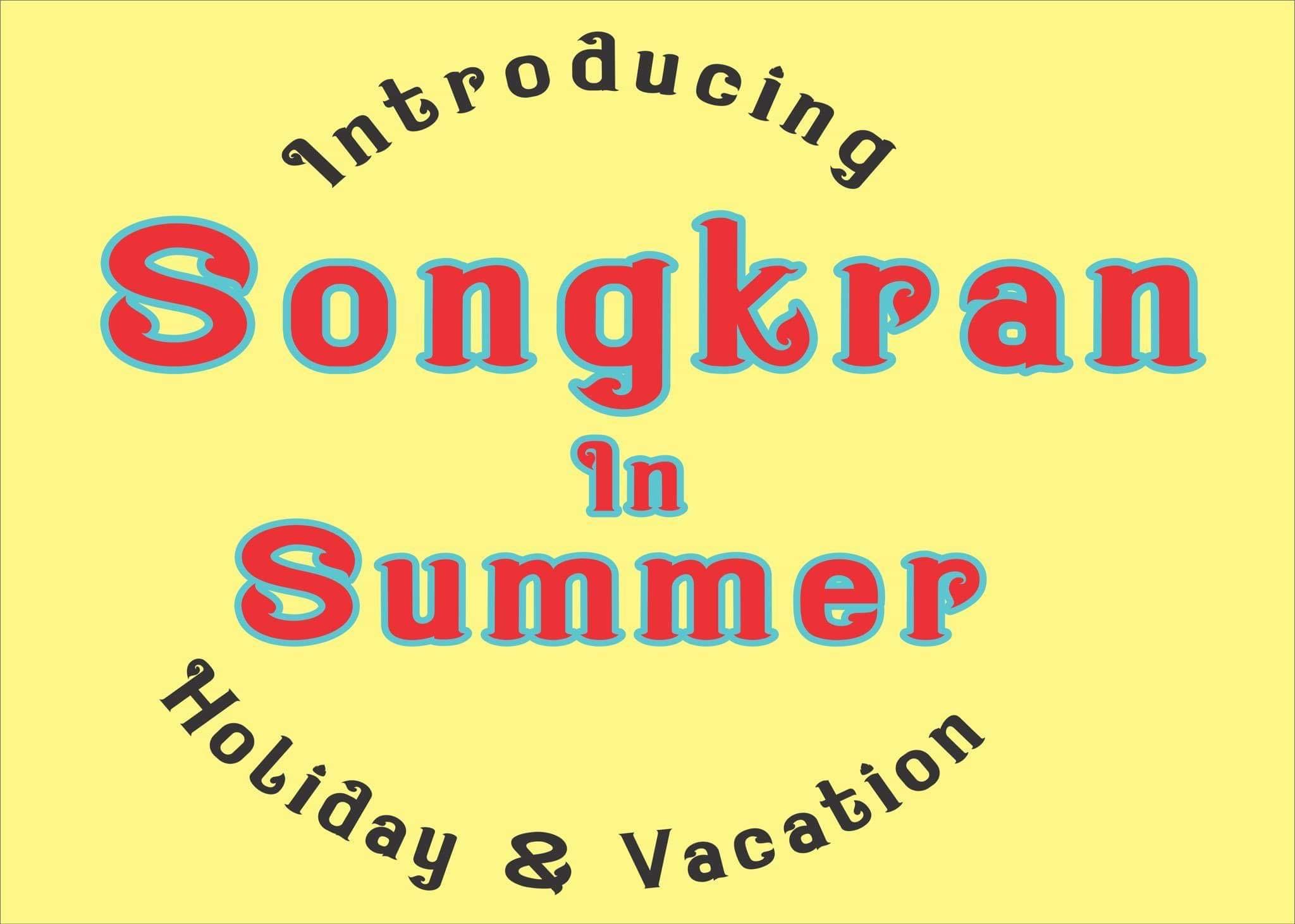 Songkran in Summer Font